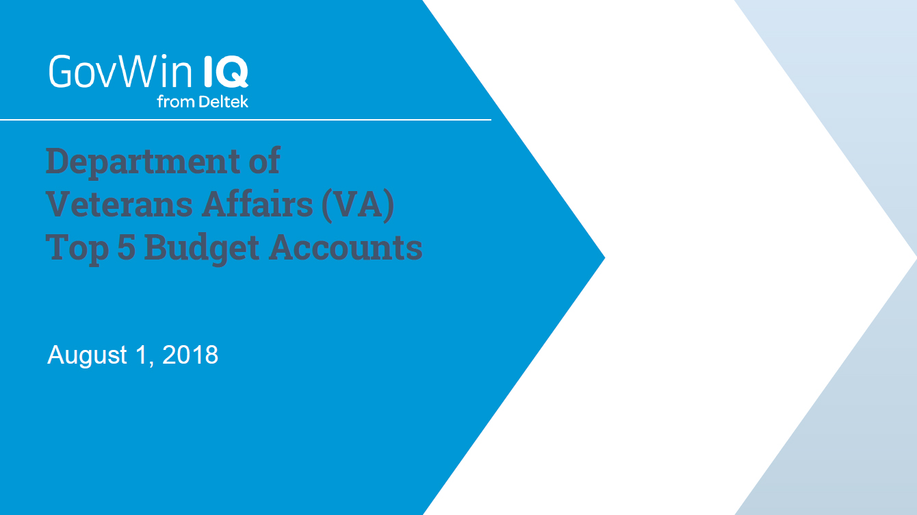 Veterans Affairs Top 5 Budget Accounts FY19