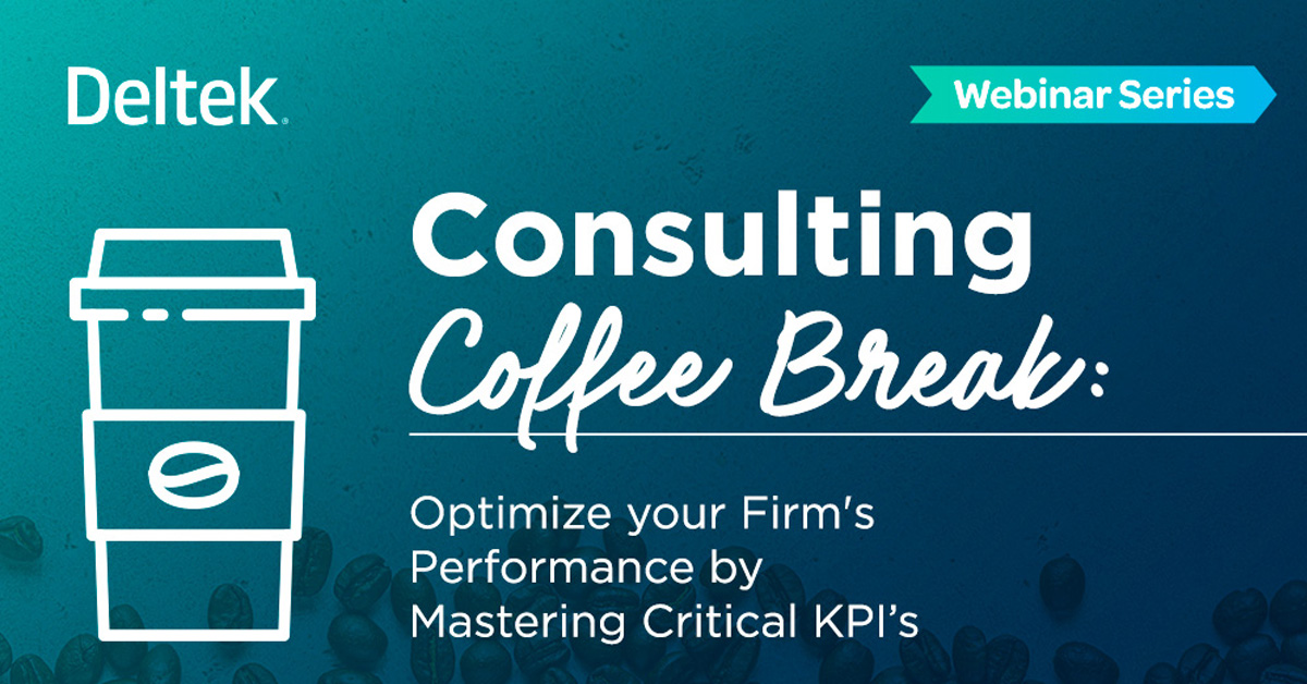 Consulting Coffee Break: Optimize your Firm's Performance by Mastering Critical KPIs