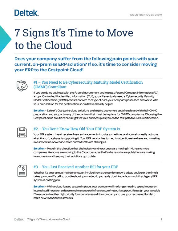 7 Signs Its Time to Move to the Cloud