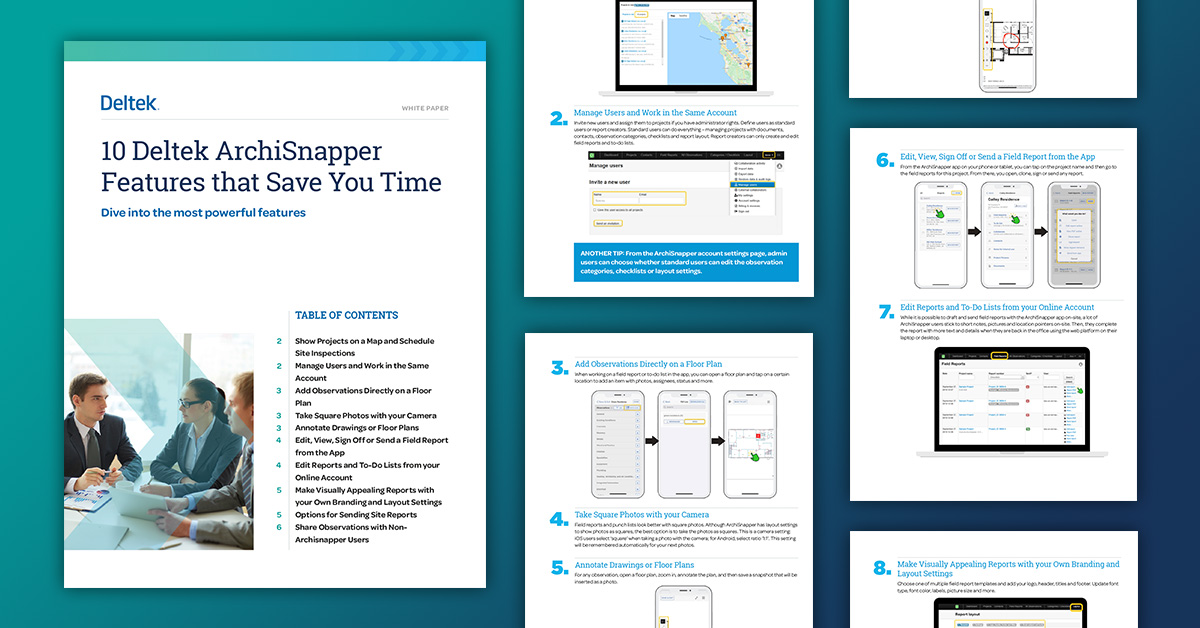 10 Deltek ArchiSnapper Features that Save You Time