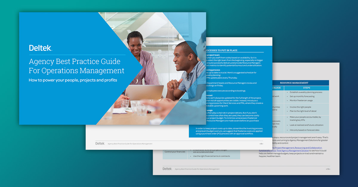 Agency Best Practice Guide for Operations Management