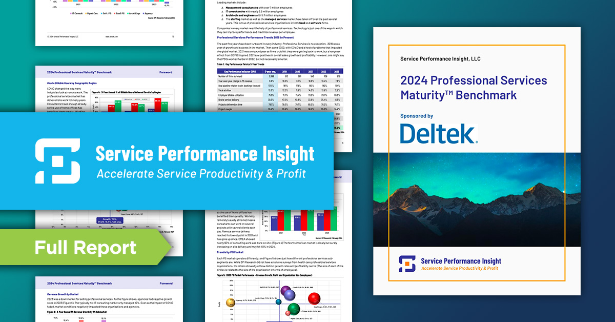 2024 SPI Professional Services Maturity™ Benchmark Report