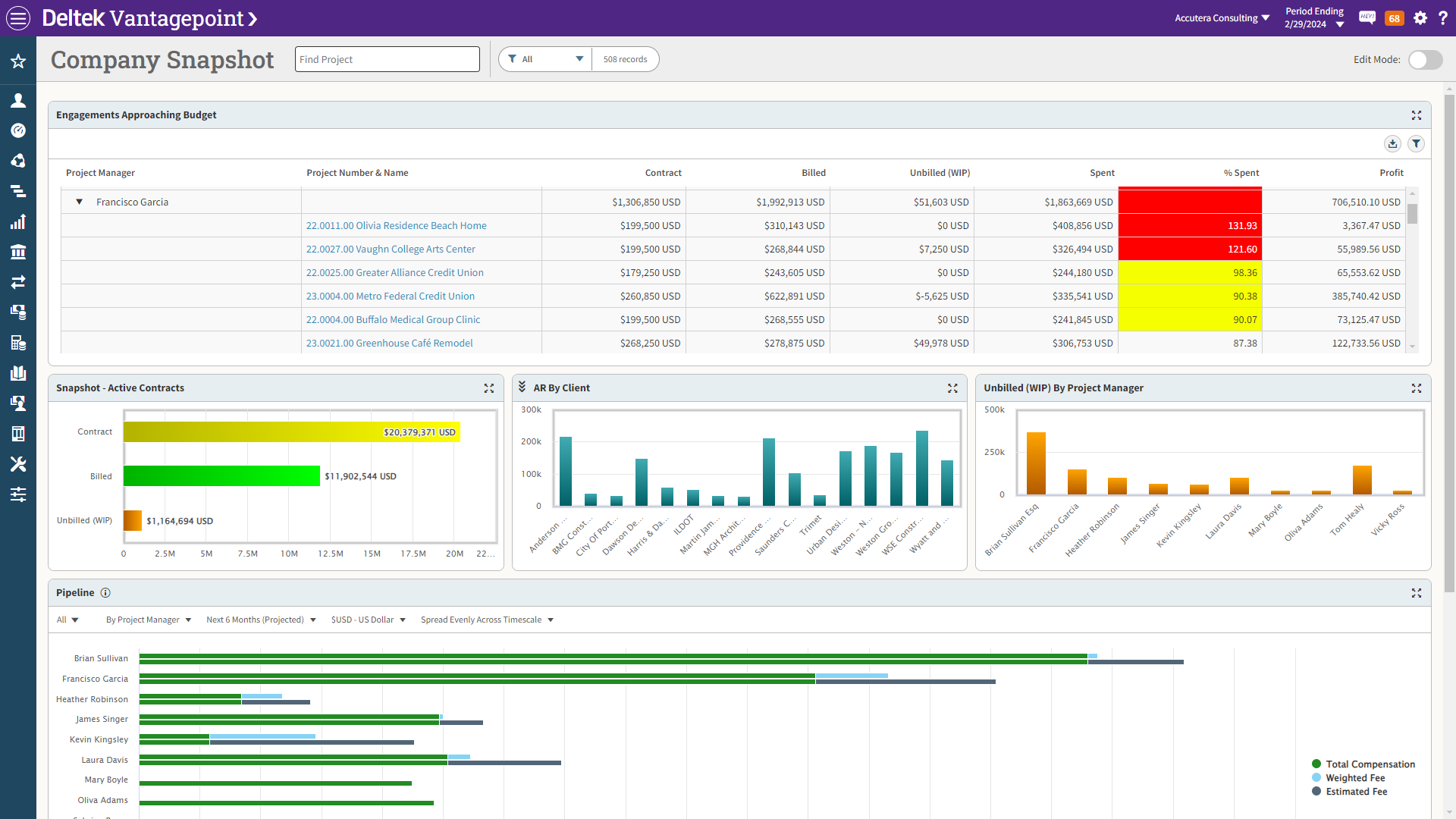 Vantagepoint - Consulting | Request a Demo