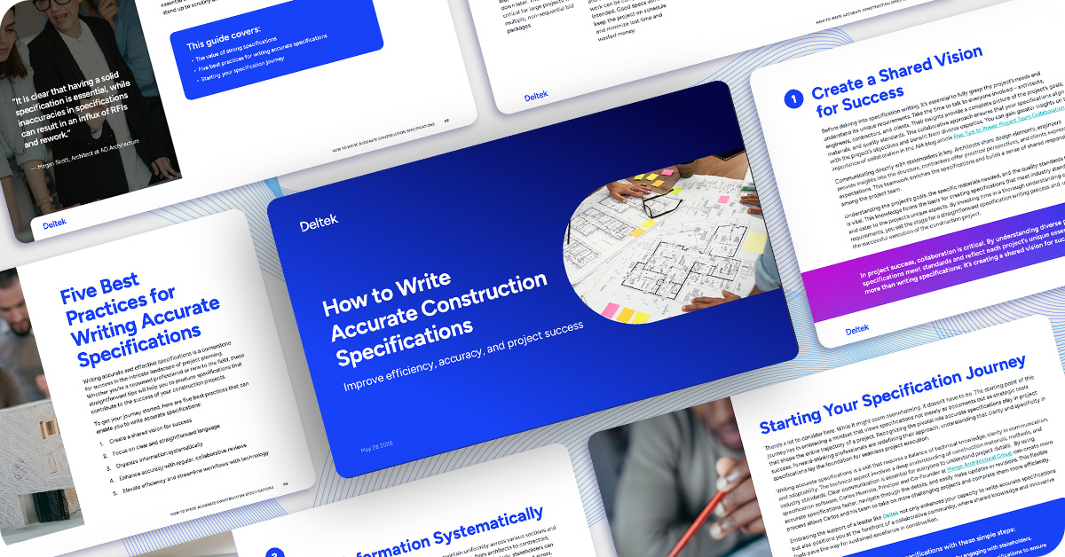 Streamline and Simplify Specifications