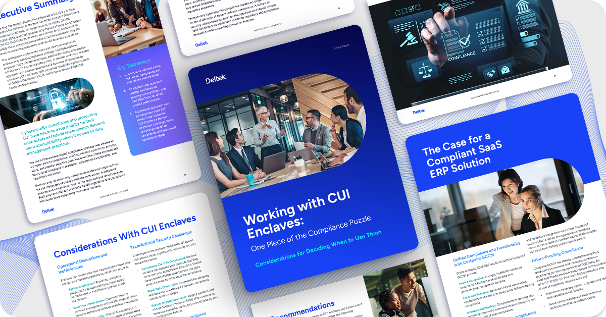 Working with CUI Enclaves: One Piece of the Compliance Puzzle