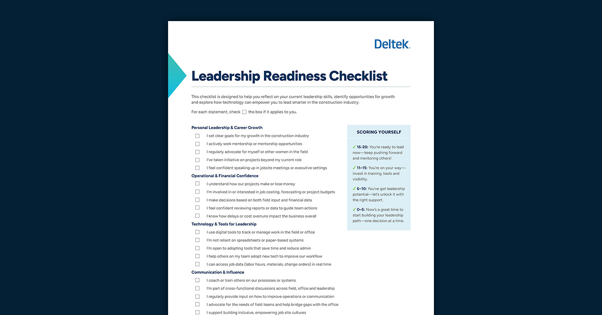 Leadership Readiness Checklist
