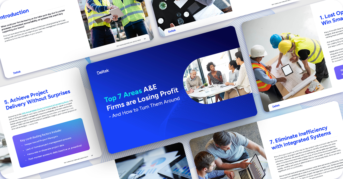 Top 7 Areas A&E Firms are Losing Profit