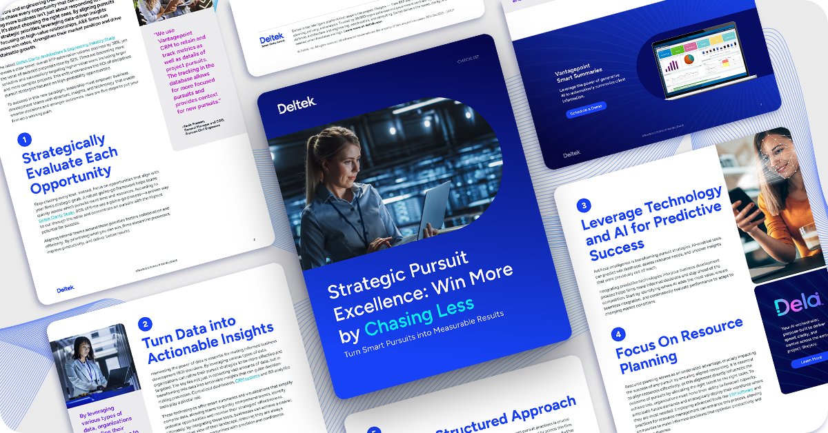 A&E Firms Are Winning More By Chasing Less Checklist