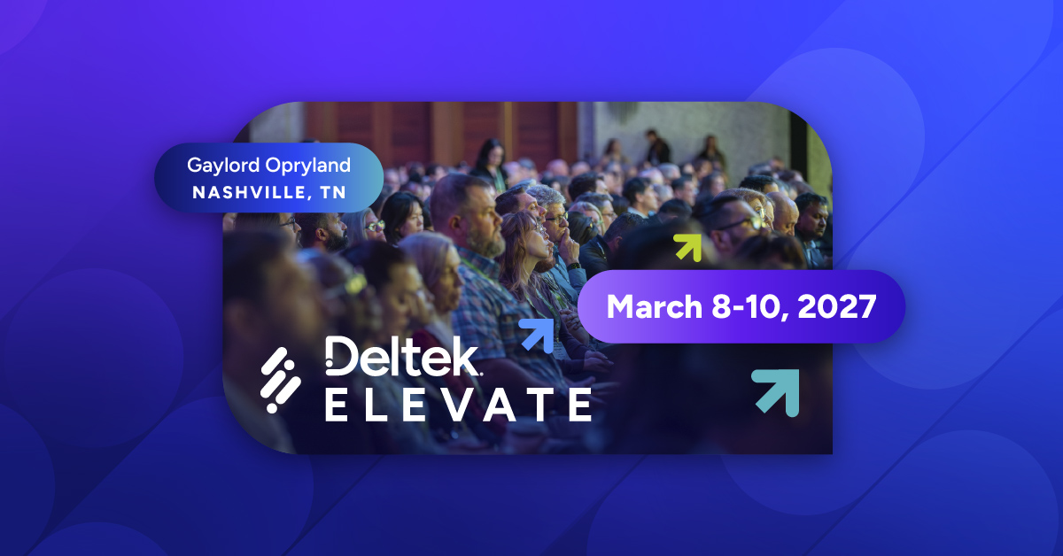 Deltek Elevate 2027 logo