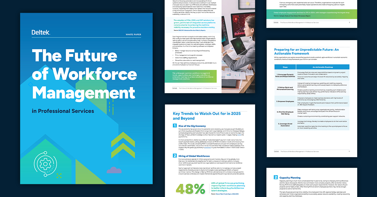 The Future of Workforce Management in Professional Services