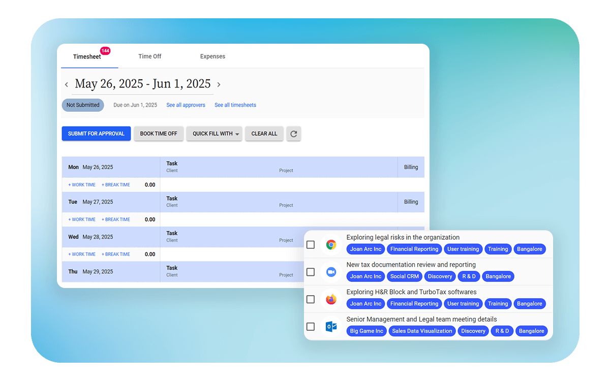 Simplify the Way You Track Time, Time Off, and Expenses