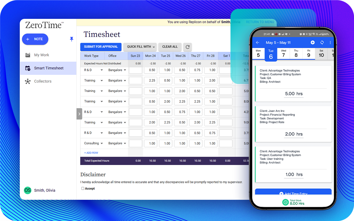 Replicon Time Tracking