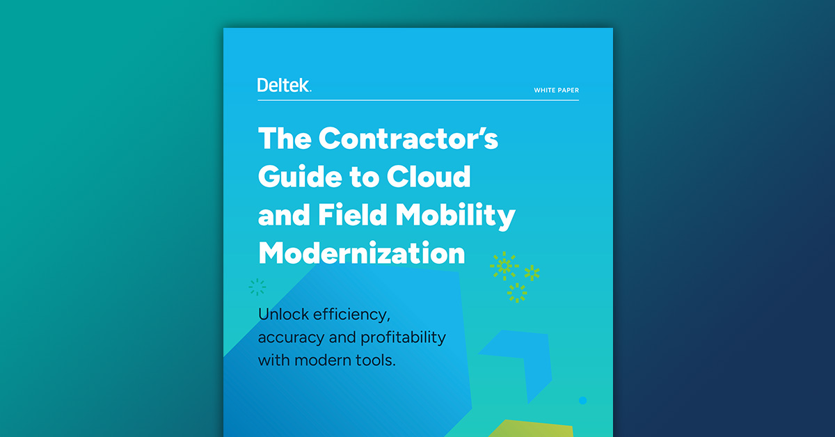 The Contractor's Guide to Cloud and Field Mobility Modernization